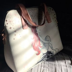 Hot Topic Disney The Little Mermaid Ariel Rose Gold Dome Satchel Bag